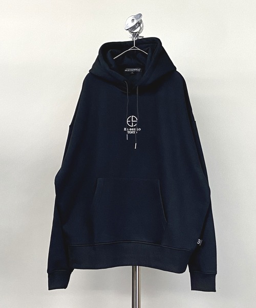 En serio TOKYO（エンソリオトーキョー）の「ボリューム 裏起毛 / ビッグシルエット プルオーバー フーディー パーカー 【FAST TOWN】（パーカー・メンズ・ブラック/ベージュ/グレー/オフホワイト・LL/M/L）」の6枚目の写真