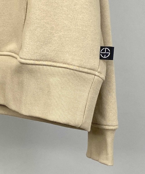 En serio TOKYO（エンソリオトーキョー）の「ボリューム 裏起毛 / ビッグシルエット プルオーバー フーディー パーカー 【FAST TOWN】（パーカー・メンズ・ブラック/ベージュ/グレー/オフホワイト・LL/M/L）」の10枚目の写真