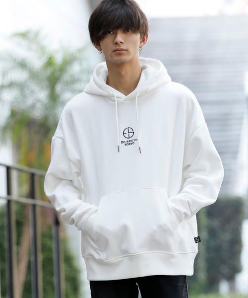 En serio TOKYO（エンソリオトーキョー）の「ボリューム 裏起毛 / ビッグシルエット プルオーバー フーディー パーカー 【FAST TOWN】（パーカー・メンズ・ブラック/ベージュ/グレー/オフホワイト・LL/M/L）」の18枚目の写真