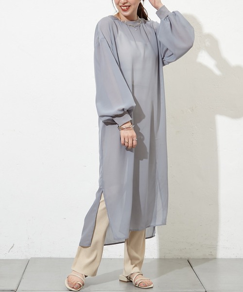 Zozo限定 シアーロングワンピ ワンピース Discoat ディスコート のファッション通販 Zozotown Zozo限定 シアーロングワンピ ワンピース Discoat ディスコート のファッション通販 Zozotown