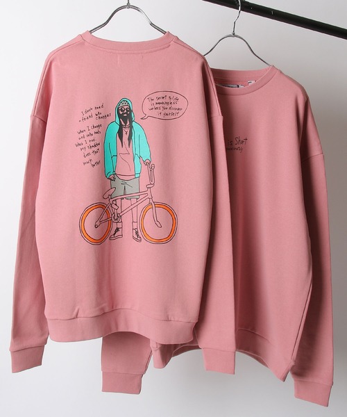 セール ストリートひげおじさん イラストバックプリントクルースウェット スウェット Zip Five ジップファイブ のファッション通販 Zozotown