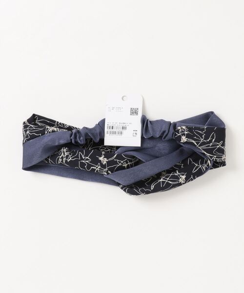 ROPE' PICNIC（ロペピクニック）の「アーティフラワーコンビヘアターバン（ヘアバンド・レディース・ベージュ/ネイビー・FREE）」の3枚目の写真