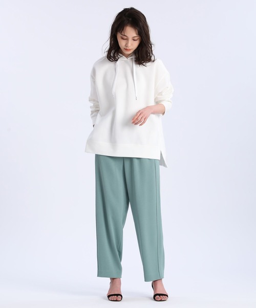 Luftrobe（ルフトローブ）の「《Luftrobe》ジアポデニットサテンパンツ（その他パンツ・レディース・ダークブラウン/グリーン系・9号）」の13枚目の写真