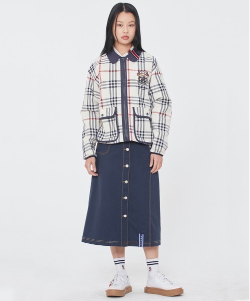 ROMANTIC CROWN（ロマンティッククラウン）の「【ROMANTIC CROWN】CLASSIC CHECK JACKET / ロマンティッククラウン クラシック チェック ジャケット（ブルゾン・メンズ・オートミール/ネイビー・MEDIUM/SMALL/X-LARGE/LARGE）」の7枚目の写真