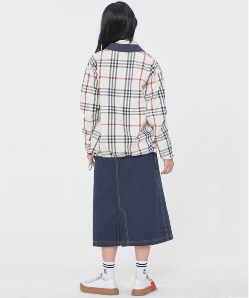 ROMANTIC CROWN（ロマンティッククラウン）の「【ROMANTIC CROWN】CLASSIC CHECK JACKET / ロマンティッククラウン クラシック チェック ジャケット（ブルゾン・メンズ・オートミール/ネイビー・MEDIUM/SMALL/X-LARGE/LARGE）」の8枚目の写真