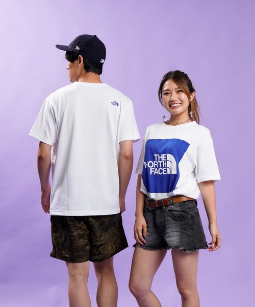 THE NORTH FACE（ザノースフェイス）の「THE NORTH FACE/ノースフェイス プリントTシャツ NT32135（Tシャツ/カットソー・メンズ・ホワイト×ブルー/ホワイト系その他/ホワイト・S/XL/XXL/M/L）」の2枚目の写真