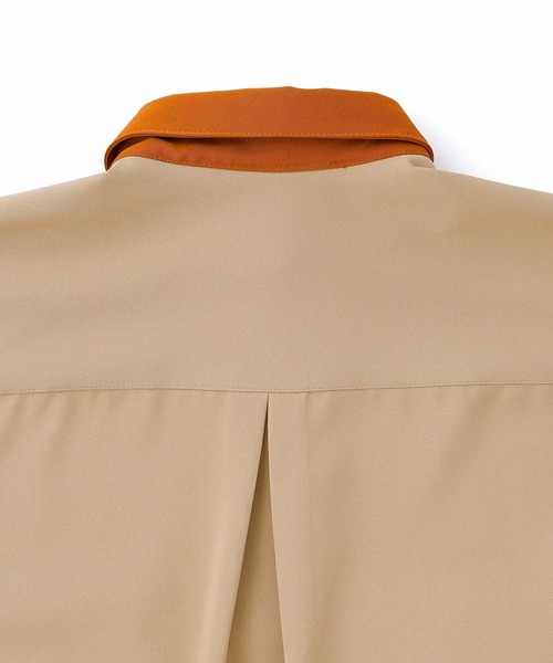 Mark Gonzales（マーク・ゴンザレス）の「Mark Gonzales/マークゴンザレス MONO-MART別注 オーバーサイズ クレリック ピスネーム半袖ワークシャツ（シャツ/ブラウス・メンズ・ブルー系その他2/ベージュ系その他/ブルー系その他/ホワイト系その他/グレー系その他・FREE）」の10枚目の写真