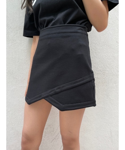 ENVYM(アンビー)の「ラップポンチSK(スカート・レディース・ブラック・FREE)」の1枚目の写真