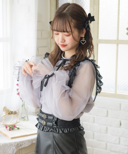 ROJITA（ロジータ）の「チュールリボントップス（Tシャツ/カットソー 