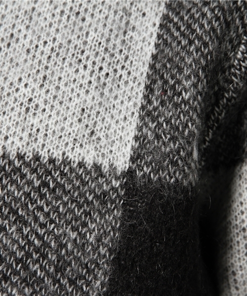 CIAOPANIC(チャオパニック)の「【Ciaopanic】起毛ブロックチェックPO(ニット/セーター・レディース・ブラック/レンガ・FREE)」の8枚目の写真