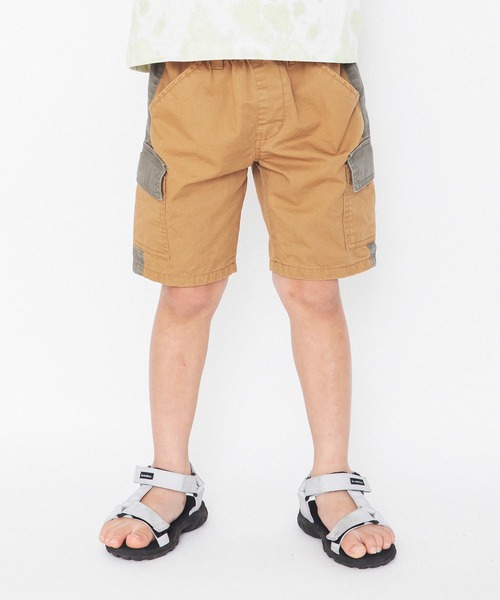 RADCHAP(ラッドチャップ)の「ニュアンスカラーサイドカーゴハーフパンツ(その他パンツ・キッズ・ブラック/キャメル・100cm/120cm/130cm/90cm/110cm/140cm/150cm)」の20枚目の写真
