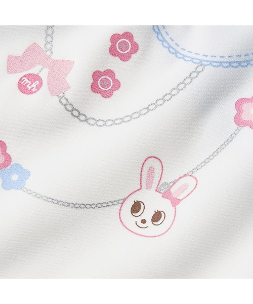 MIKI HOUSE（ミキハウス）の「袖つきエプロン（マグ/哺乳瓶/お食事グッズ・キッズ・サックスブルー/ピンク・ONE SIZE）」の3枚目の写真