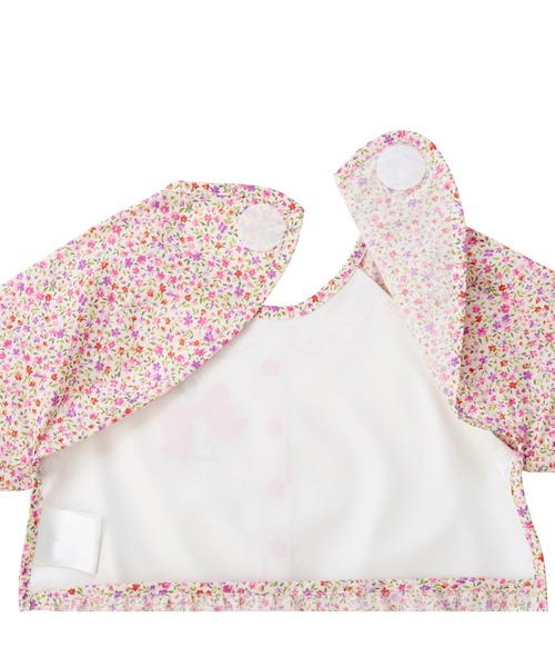 MIKI HOUSE（ミキハウス）の「袖つきエプロン（マグ/哺乳瓶/お食事グッズ・キッズ・サックスブルー/ピンク・ONE SIZE）」の7枚目の写真