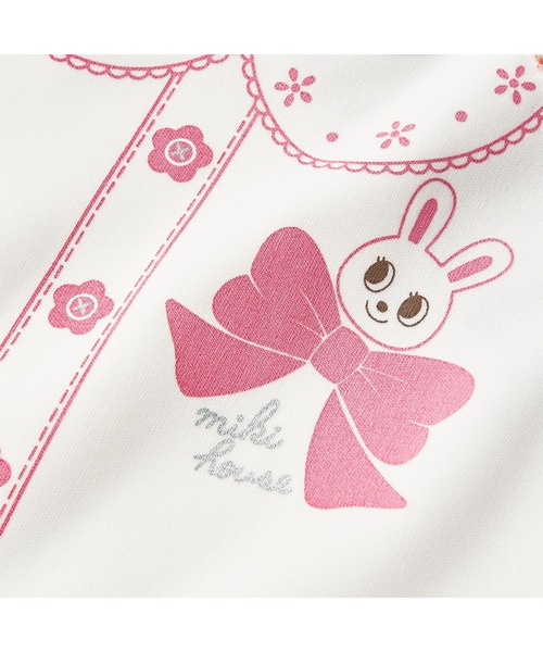 MIKI HOUSE（ミキハウス）の「袖つきエプロン（マグ/哺乳瓶/お食事グッズ・キッズ・サックスブルー/ピンク・ONE SIZE）」の8枚目の写真