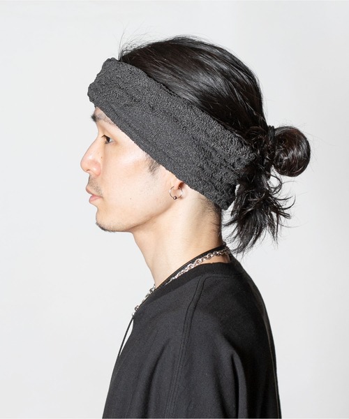 CA4LA（カシラ）の「TWIST BAND JP（ヘアバンド・メンズ・ベージュ/ブラック/サックスブルー/チャコールグレー・ONESIZE）」の7枚目の写真