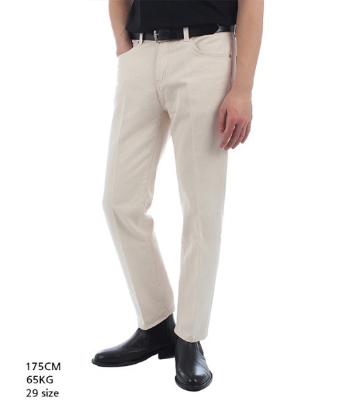 Union Garments(ユニオンガーメンツ)の「【Union Garments 】ストレートクロップクリームジーンズ / STRAIGHT CROP CREAM JEANS(デニムパンツ・メンズ・クリーム・32inch/30inch/28inch/34inch/31inch/29inch/33inch)」の10枚目の写真