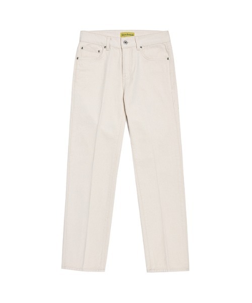 Union Garments(ユニオンガーメンツ)の「【Union Garments 】ストレートクロップクリームジーンズ / STRAIGHT CROP CREAM JEANS(デニムパンツ・メンズ・クリーム・32inch/30inch/28inch/34inch/31inch/29inch/33inch)」の2枚目の写真