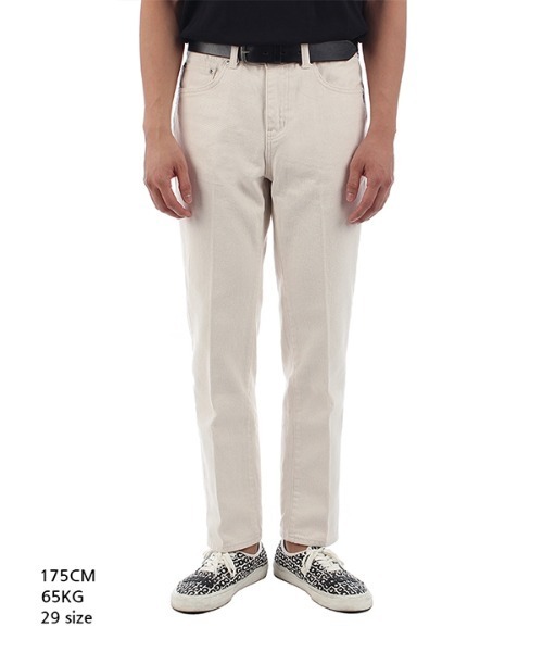 Union Garments(ユニオンガーメンツ)の「【Union Garments 】ストレートクロップクリームジーンズ / STRAIGHT CROP CREAM JEANS(デニムパンツ・メンズ・クリーム・32inch/30inch/28inch/34inch/31inch/29inch/33inch)」の4枚目の写真