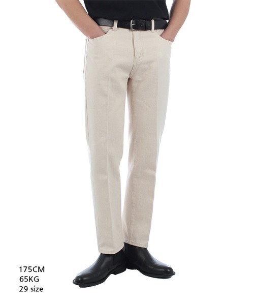 Union Garments(ユニオンガーメンツ)の「【Union Garments 】ストレートクロップクリームジーンズ / STRAIGHT CROP CREAM JEANS(デニムパンツ・メンズ・クリーム・32inch/30inch/28inch/34inch/31inch/29inch/33inch)」の12枚目の写真