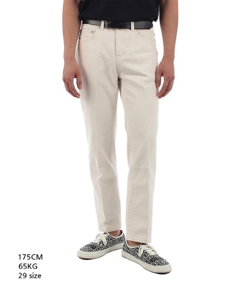 Union Garments(ユニオンガーメンツ)の「【Union Garments 】ストレートクロップクリームジーンズ / STRAIGHT CROP CREAM JEANS(デニムパンツ・メンズ・クリーム・32inch/30inch/28inch/34inch/31inch/29inch/33inch)」の8枚目の写真
