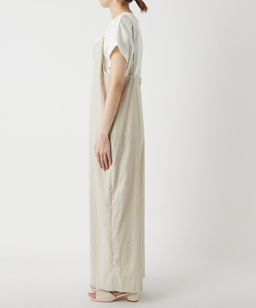 un dix cors(アンディコール)の「旬のレイヤードスタイルが完成 キャミオールインワン(つなぎ/オールインワン・レディース・ブラック/ベージュ・FREE)」の10枚目の写真