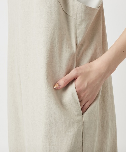 un dix cors(アンディコール)の「旬のレイヤードスタイルが完成 キャミオールインワン(つなぎ/オールインワン・レディース・ブラック/ベージュ・FREE)」の14枚目の写真