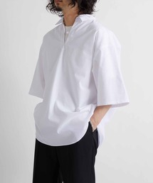 ADAM ET ROPE' | オーバーサイズ スキッパー半袖シャツ/UNISEX(シャツ/ブラウス)