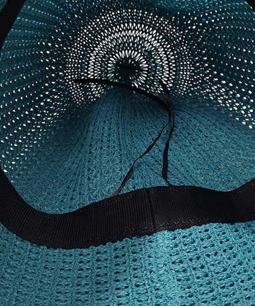 me+em select(ミームセレクト)の「ストローバケットハット【手洗い&サイズ調節可能】(ハット・レディース・グレー系その他/ターコイズブルー/ホワイト/ブラック/イエロー/キャメル・FREE)」の11枚目の写真