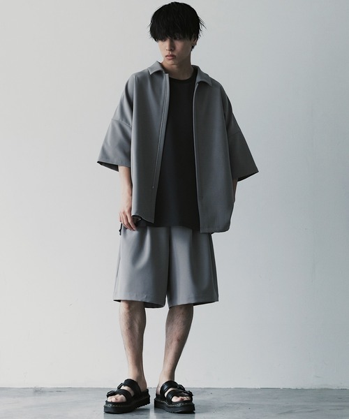 ATTACHMENT × WYM】MINIMAL ZIP BOX SHIRT（シャツ/ブラウス