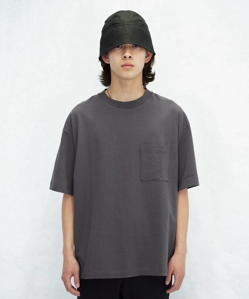 order(オーダー)の「order loose pocket tee(Tシャツ/カットソー・メンズ・ホワイト/ブラック/チャコールグレー/ブラウン/ライトパープル・S/M/L/XL/XXL)」の4枚目の写真