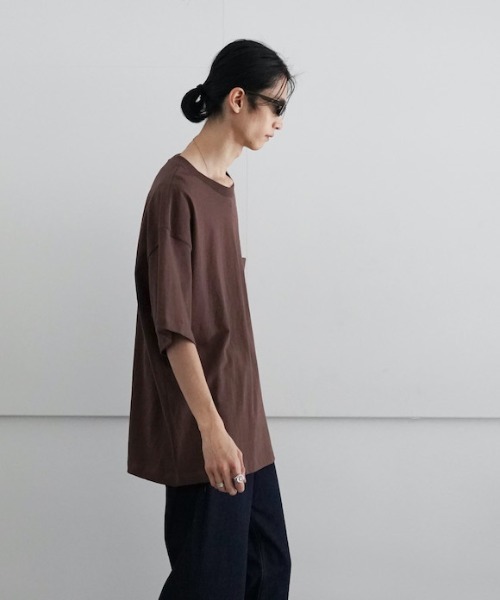 order(オーダー)の「order loose pocket tee(Tシャツ/カットソー・メンズ・ホワイト/ブラック/チャコールグレー/ブラウン/ライトパープル・S/M/L/XL/XXL)」の10枚目の写真