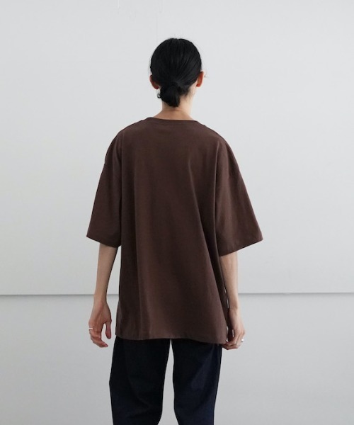 order(オーダー)の「order loose pocket tee(Tシャツ/カットソー・メンズ・ホワイト/ブラック/チャコールグレー/ブラウン/ライトパープル・S/M/L/XL/XXL)」の9枚目の写真