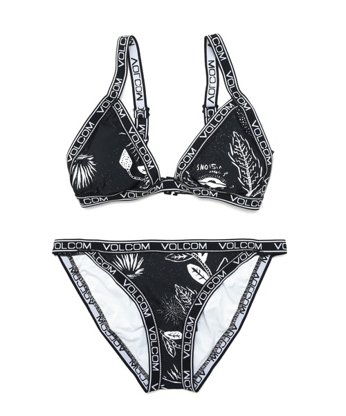 セール Volcom サマービーチファッション Heavy Petal Tri Hipster ブランドロゴ入りスポーティ2点上下セットビキニ水着 水着 Volcom ボルコム のファッション通販 Zozotown