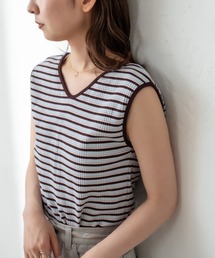 mystic | マルチボーダーフレンチプルオーバー(Tシャツ/カットソー)