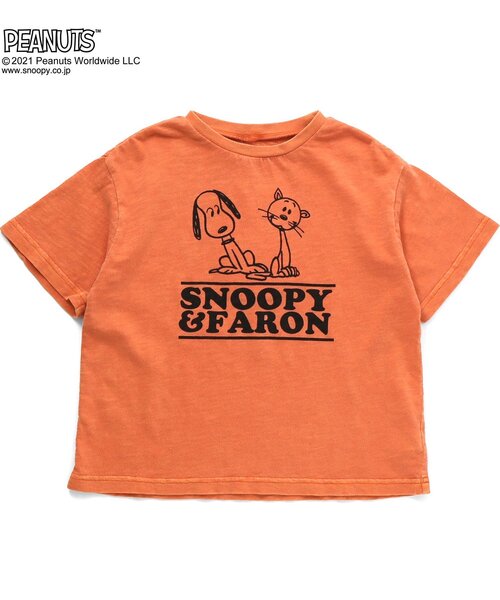 PEANUTS(ピーナッツ)の「/PEANUTS製品染めTシャツ(Tシャツ/カットソー・キッズ・パープル/オレンジ/グリーン・90/100/110/120/80/130)」の3枚目の写真