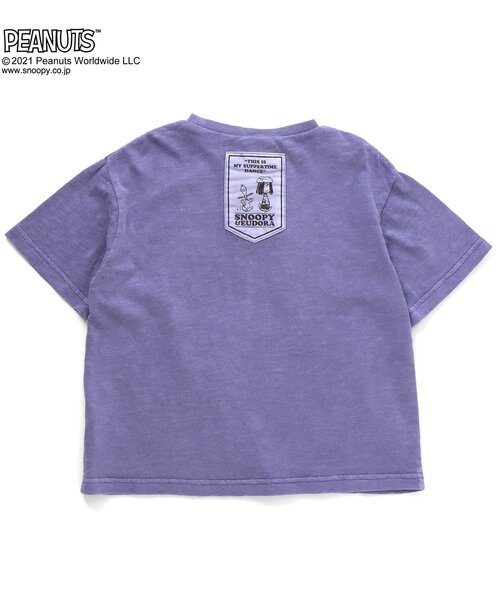 PEANUTS(ピーナッツ)の「/PEANUTS製品染めTシャツ(Tシャツ/カットソー・キッズ・パープル/オレンジ/グリーン・90/100/110/120/80/130)」の8枚目の写真