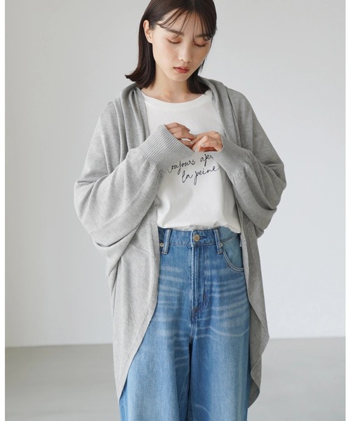 AMERICAN HOLIC（アメリカンホリック）の「ドルマンニットカーディガン（カーディガン/ボレロ・レディース・モカ/グレー系その他/ネイビー/ベージュ系その他2・FREE）」の2枚目の写真