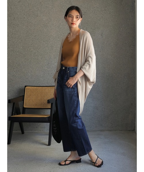 AMERICAN HOLIC（アメリカンホリック）の「ドルマンニットカーディガン（カーディガン/ボレロ・レディース・モカ/グレー系その他/ネイビー/ベージュ系その他2・FREE）」の19枚目の写真