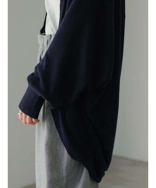 AMERICAN HOLIC（アメリカンホリック）の「ドルマンニットカーディガン（カーディガン/ボレロ・レディース・モカ/グレー系その他/ネイビー/ベージュ系その他2・FREE）」の9枚目の写真