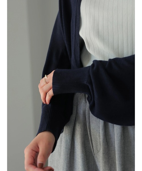AMERICAN HOLIC（アメリカンホリック）の「ドルマンニットカーディガン（カーディガン/ボレロ・レディース・モカ/グレー系その他/ネイビー/ベージュ系その他2・FREE）」の11枚目の写真