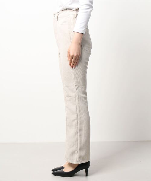 RASVOA（ラスボア）の「センターステッチコーデュロイパンツ（その他パンツ・レディース・グレイッシュベージュ/アイボリー/ブラック/ベージュ・FREE）」の5枚目の写真