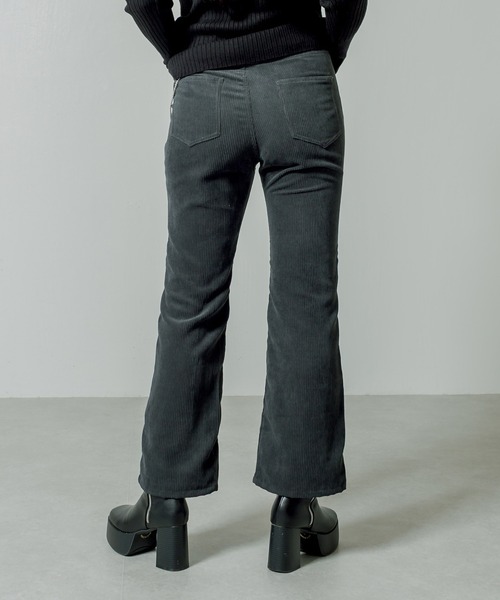 RASVOA（ラスボア）の「センターステッチコーデュロイパンツ（その他パンツ・レディース・グレイッシュベージュ/アイボリー/ブラック/ベージュ・FREE）」の9枚目の写真