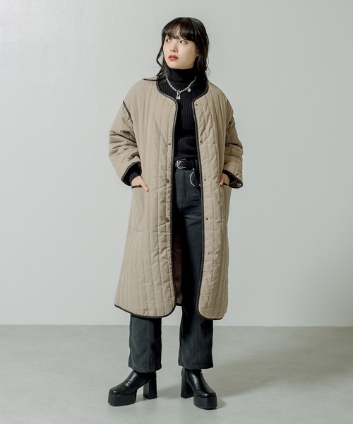 RASVOA（ラスボア）の「センターステッチコーデュロイパンツ（その他パンツ・レディース・グレイッシュベージュ/アイボリー/ブラック/ベージュ・FREE）」の16枚目の写真