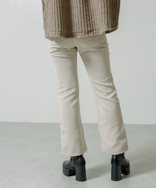 RASVOA（ラスボア）の「センターステッチコーデュロイパンツ（その他パンツ・レディース・グレイッシュベージュ/アイボリー/ブラック/ベージュ・FREE）」の20枚目の写真