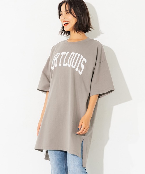 coca（coca）（コカ）の「ヘビーウェイトクロップドカレッジチュニック（チュニック・レディース・ホワイト/ブラック/ネイビー/グレー系その他・M/L）」の4枚目の写真