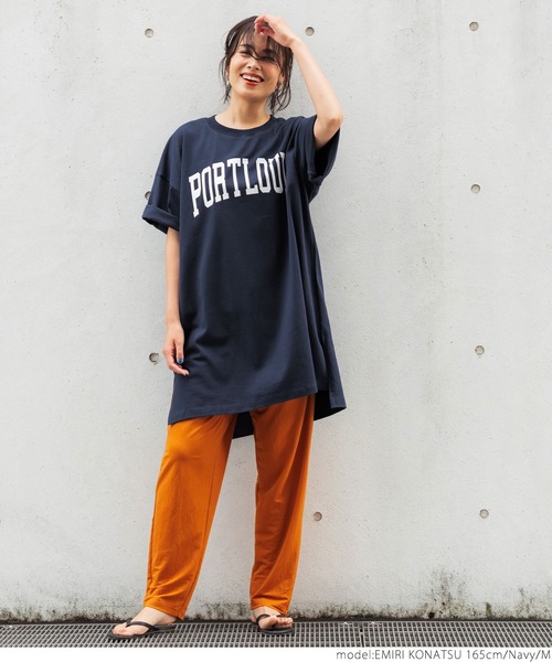 coca（coca）（コカ）の「ヘビーウェイトクロップドカレッジチュニック（チュニック・レディース・ホワイト/ブラック/ネイビー/グレー系その他・M/L）」の7枚目の写真