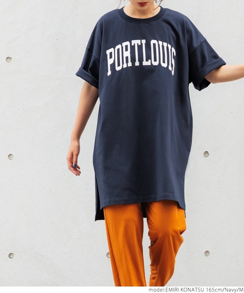 coca（coca）（コカ）の「ヘビーウェイトクロップドカレッジチュニック（チュニック・レディース・ホワイト/ブラック/ネイビー/グレー系その他・M/L）」の8枚目の写真