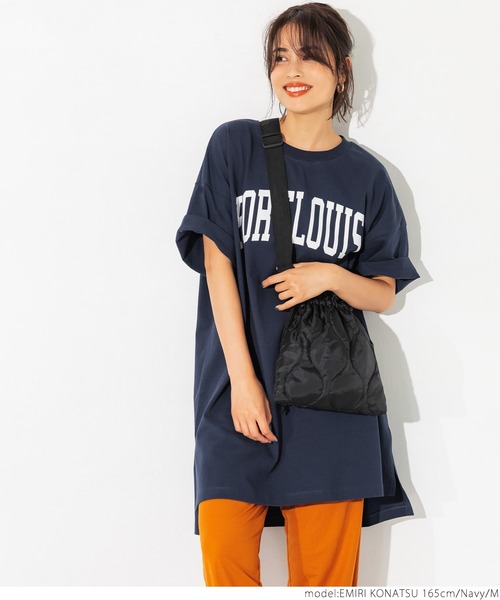 coca（coca）（コカ）の「ヘビーウェイトクロップドカレッジチュニック（チュニック・レディース・ホワイト/ブラック/ネイビー/グレー系その他・M/L）」の9枚目の写真