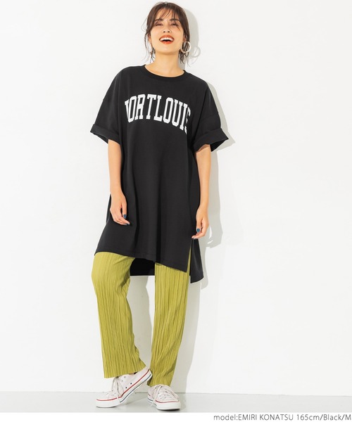 coca（coca）（コカ）の「ヘビーウェイトクロップドカレッジチュニック（チュニック・レディース・ホワイト/ブラック/ネイビー/グレー系その他・M/L）」の11枚目の写真