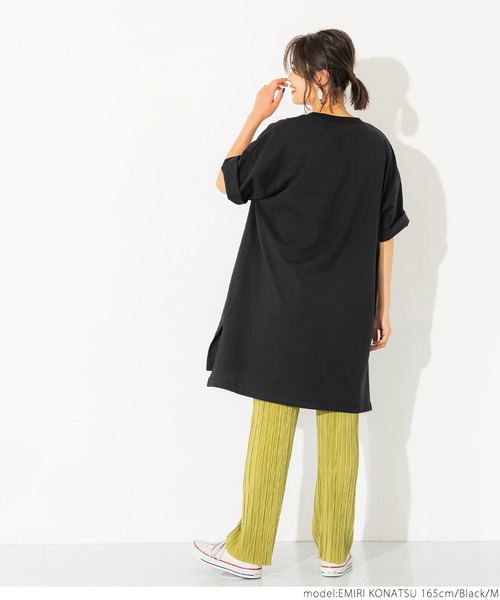 coca（coca）（コカ）の「ヘビーウェイトクロップドカレッジチュニック（チュニック・レディース・ホワイト/ブラック/ネイビー/グレー系その他・M/L）」の15枚目の写真